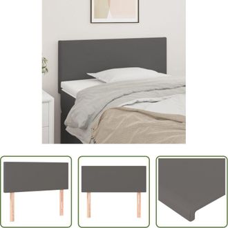 vidaXL Testiera in similpelle - Testiera Grigio 90x5x78/88 cm in Similpelle