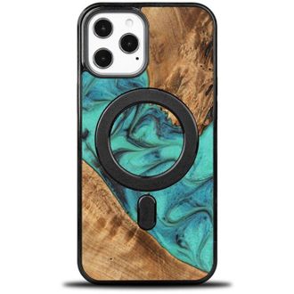 OEM Funda Bewood Unique Para Iphone 12 Pro Max - Turquesa Con Magsafe