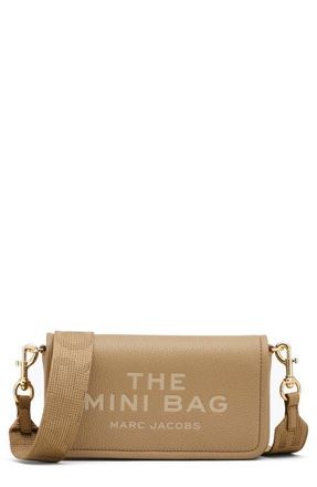 Marc Jacobs The Mini Leather Crossbody Bag in Camel at Nordstrom