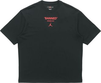 Nike Jordan Air Jordan Casual Sports Printing Short Sleeve Black DM3545-010