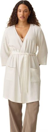 Kindred Bravely Cotton Blend Robe in Ivory at Nordstrom, Size X-Large