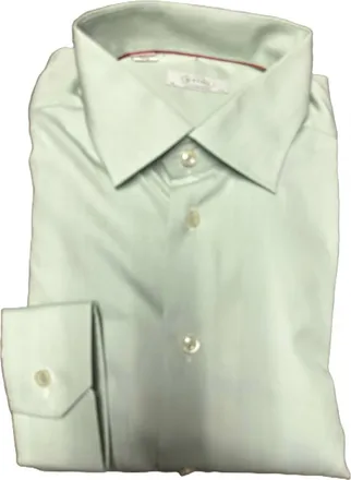 Eton Men Contemporary Fit Dress Shirt In Green Stripe