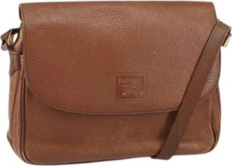 Burberry Pre-owned Vintage Shoulder Bag - Dames - Vintage Schoudertas - Bruin - ONE Size - Leer - Vintage