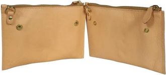 IL BISONTE Clutch con doppia zip - Toni neutri