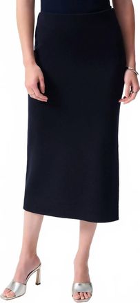 Joseph Ribkoff Knit Midi Skirt In Midnight