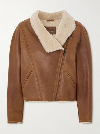Isabel Marant Giacca In Shearling Blondine - Marrone
