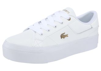 Lacoste Sneaker LACOSTE ZIANE PLATFORM 123 1 CFA, Damen, Gr. 42, wei&szlig;, Leder, Schuhe Sneaker
