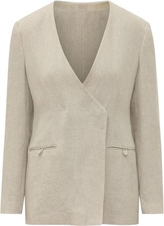 Emporio Armani Blazer - Dames - Blazers - Beige - XS - Jassen