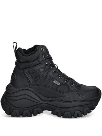 Buffalo Lola zip lace-up sneakers - Black