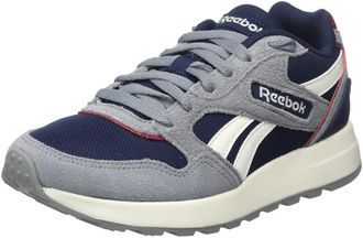Reebok Men GL1000 Sneaker, Vector Navy/Chalk/Classic Burgundy, 4