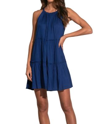 Elan Halter Dress In Royal