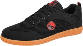 Generic Unisex Taekwondo Shoes Boxing Kung Fu Tai Chi Sport Gym for Children Adults(Black,6.5 UK)