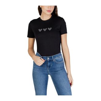 Only T-Shirts, female, Black, Size: XS Short Sleeve Round Neck Cotton T-shirt