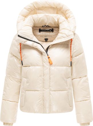 Marikoo dames gewatteerde winterjas Skyraa met capuchon & glanzend design