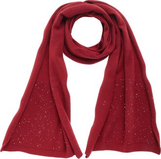 Lascana Schal LASCANA, Damen, blau (rot), Strick, Kunstfaser, leicht gl&auml;nzend, unifarben, Modet&uuml;cher Schal, Strickschal, Winterschal, Damenschal, Modeschal