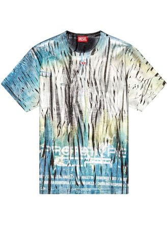 Diesel T-BORD-Q1 T-shirt - Blauw
