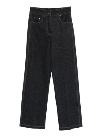 Max Mara Mxpribes trousers - women - Cotton/Polyester/Elastane - S - Blue