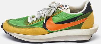 Nike Nike X Sacai Multicolor Mesh And Leather Ldwaffle Green Gusto Sneakers