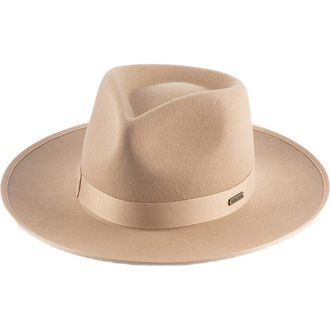 Gigi Pip Monroe Rancher Wool Fedora Hat in Nude at Nordstrom, Size X-Large