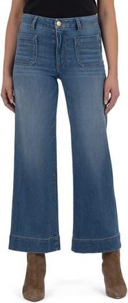 Kut from the Kloth Meg High Waist Ankle Wide Leg Jeans in Restraint at Nordstrom Rack, Size 18 (Similar To 14W)