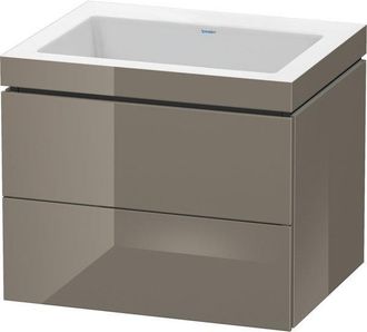 Duravit Duravit - Lavamanos L-cube Con Base Mural, 60x48 Cm, 2 Cajones, Sin