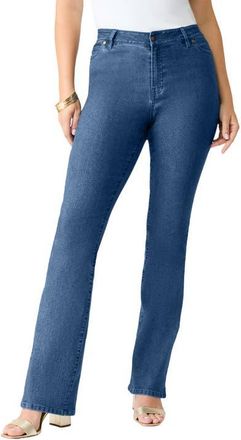 Roaman's Plus Size 24/7 Stretch Bootcut Jean in Medium Wash at Nordstrom, Size 32