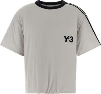 Yohji Yamamoto Padded T-Shirt - Heren - T-shirts - Grijs - S - Leer - Tops