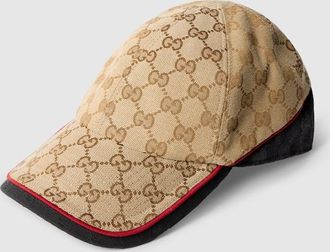 Gucci GG Cotton Canvas Baseball Hat, Size XXS, Beige