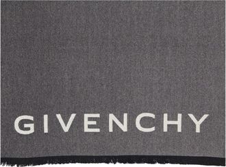 Givenchy Bicolor Wollen Sjaal Herfst-Winter 2024 - unisex - Sjaals - Grijs - ONE Size - Wol - Accessoires