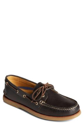 Sperry Top-Sider Authentic Original 2-Eye Boat Shoe in Black at Nordstrom, Size 10