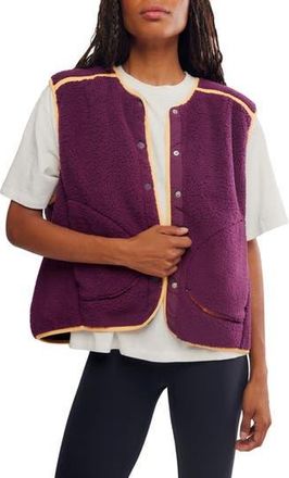 Free People FP Movement Mountain High Water Resistant Vest in Black Cherry at Nordstrom Rack, Size X-Large