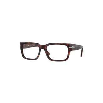 Persol Rechthoekig Optisch Montuur - Heren - Brillen - Bruin - 55 MM - Accessoires