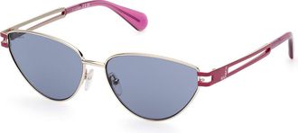 Max & Co. MO0089 32V Womens Sunglasses Gold Size 56