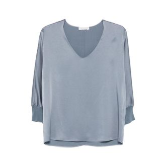 Le Tricot Perugia V-neck Blouse
