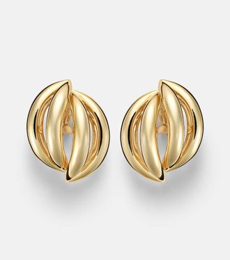 Jennifer Fisher Abstract Line gold-plated clip-on earrings