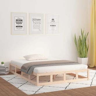 vidaXL Vidaxl - Giroletto 140x190 Cm In Legno Massello