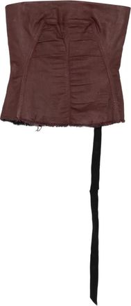 Rick Owens Corsetto senza spalline - Rosso