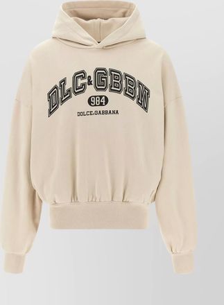 Dolce & Gabbana cotton oversized logo print hoodie