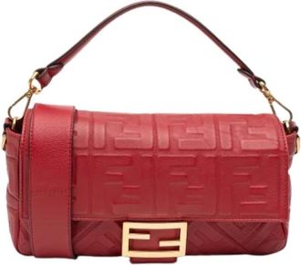 Fendi Pre-owned Shoulder Bags, female, Red, Size: ONE SIZE Pre-owned Vintage Shoulder Bag