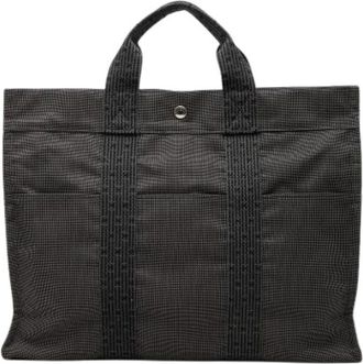 Herm&egrave;s Pre-owned Herline Tote MM - Dames - Vintage Shopper - Grijs - ONE Size - Vintage