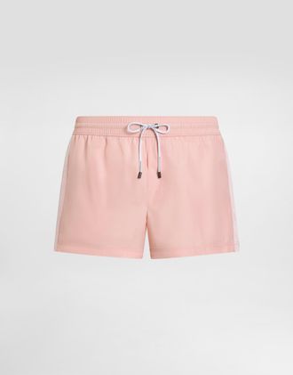 Dolce & Gabbana Swim Boxer Shorts With Logo - Man Beachwear Multi-colored 3