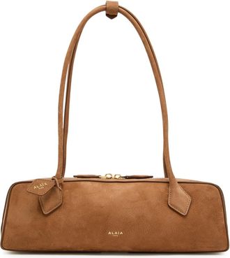 Alaia Le Teckle Medium Grained Nubuck Shoulder bag - Brown - One Size