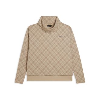 Freddy Felpa comfort fit fantasia all-over con fondo sovrapposto