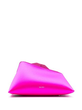 The Attico 8.30PM satin-finish clutch bag - women - Viscose/Silk/Calf Leather/Cupro - OS - Pink