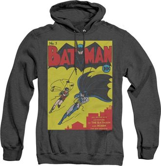 Gildan Batman First Adult Heather Hoodie / Hooded Sweatshirt
