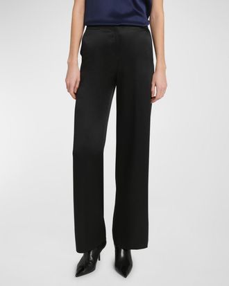 Giorgio Armani Silk Wide-Leg Trousers