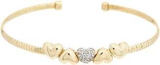 Meshmerise 18K Over Silver Mesh Bangle Bracelet