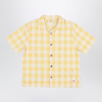 B&uacute;ho Cotton blend shirt with check pattern