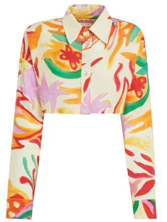 Marni Hemd mit abstraktem Print - Nude