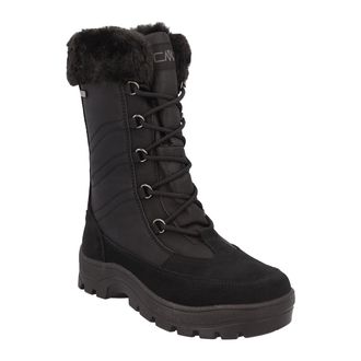 F.lli Campagnolo Winterstiefel CMP ROWENNA WMN SNOW BOOTS WP, Damen, Gr. 36, nero, Leder, Synthetik, Schuhe Winterstiefel, mit einklappbaren Spikes,Winterboots,wasserd